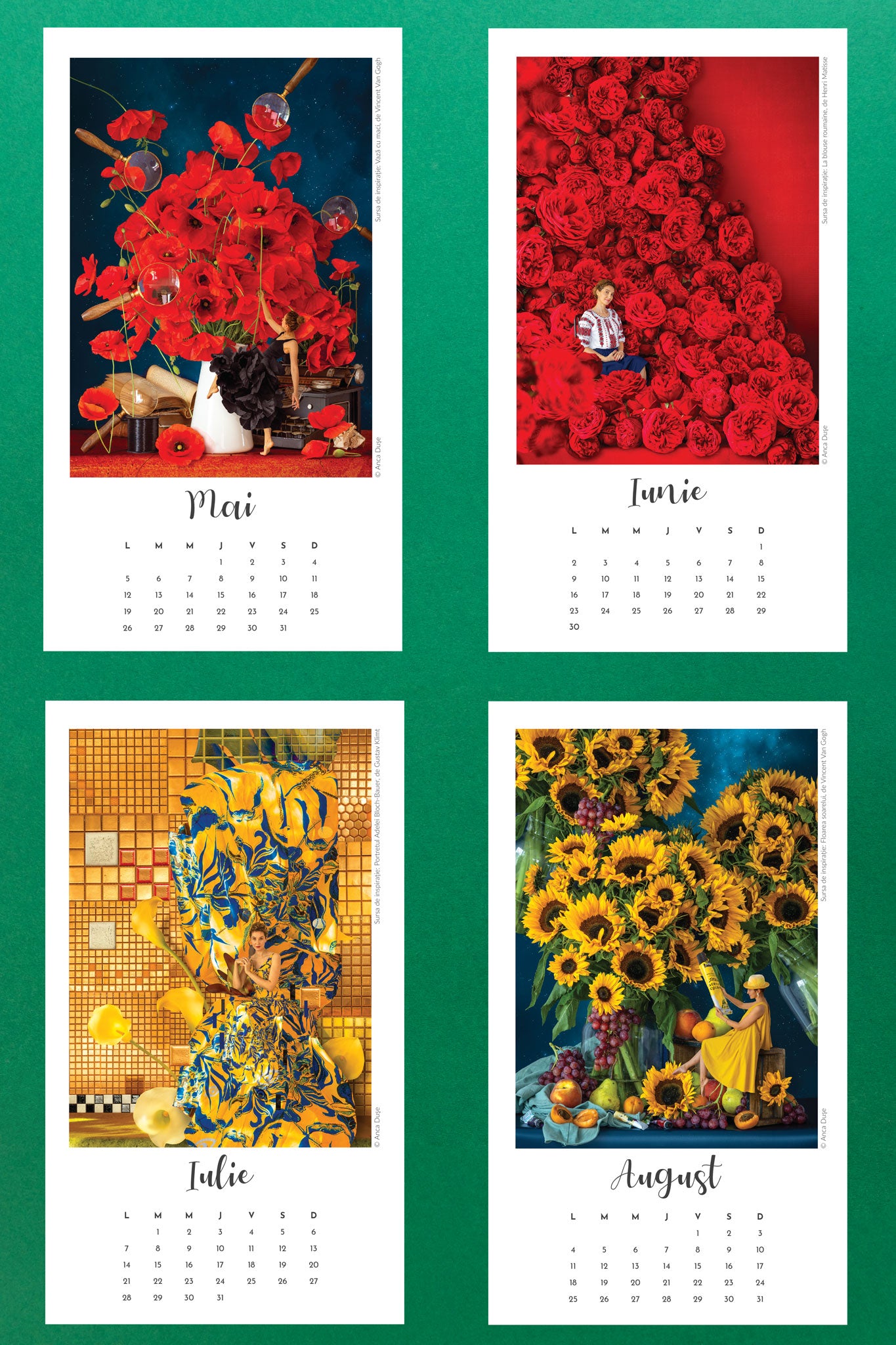 Calendar Miniaturi 2025 - colecția "Picturi celebre"